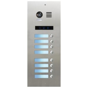 FRC8SN/IN μπουτονιέρα INOX χωνευτή, 8 μπουτόν, BUS-2