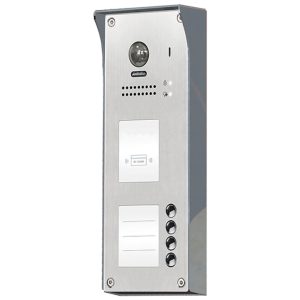 FRCSN4/2/F/ID Μπουτονιέρα ΙΝΟΧ επίτοιχη, 4 μπουτόν, με καρτ/γνωστη BUS-2