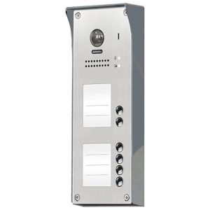 FRCSN6/2/F/ID Μπουτονιέρα ΙΝΟΧ επίτοιχη, 6 μπουτόν, με καρτ/γνωστη BUS-2